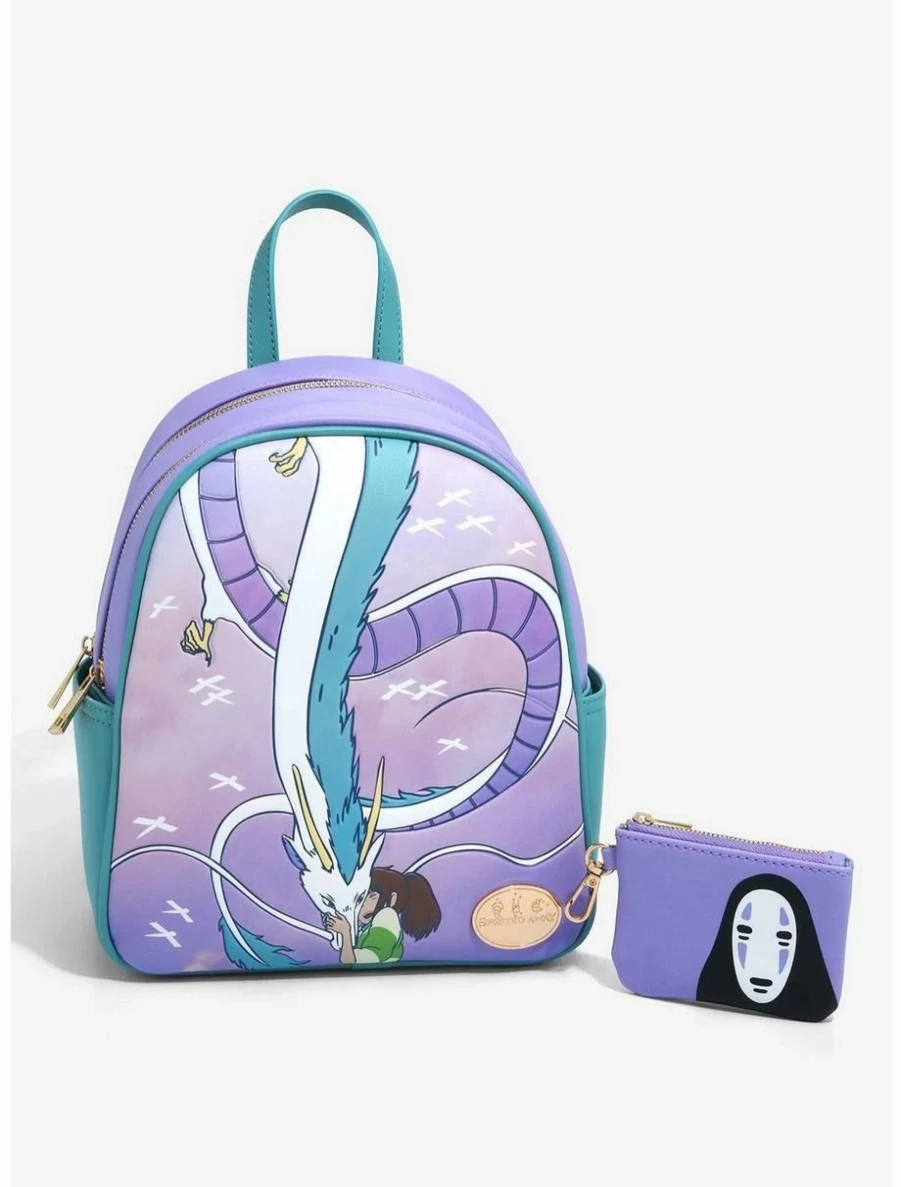"Studio Ghibli Spirited Away Haku Dragon Mini Backpack – BoxLunch Exclusive Anime Merchandise"