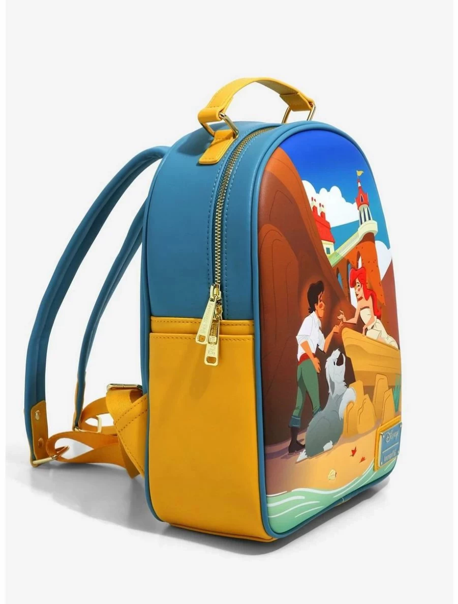 Disney Loungefly The Little Mermaid Ariel & Eric Mini Backpack - Beach Theme BoxLunch Exclusive