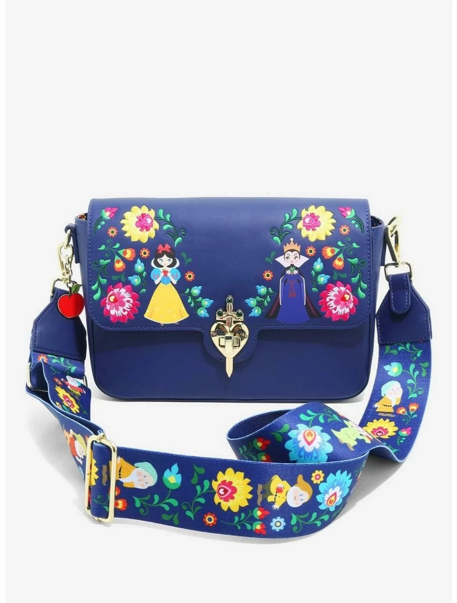 Loungefly Disney Snow White & Seven Dwarfs Folk Art Crossbody Bag - BoxLunch Exclusive Collectible