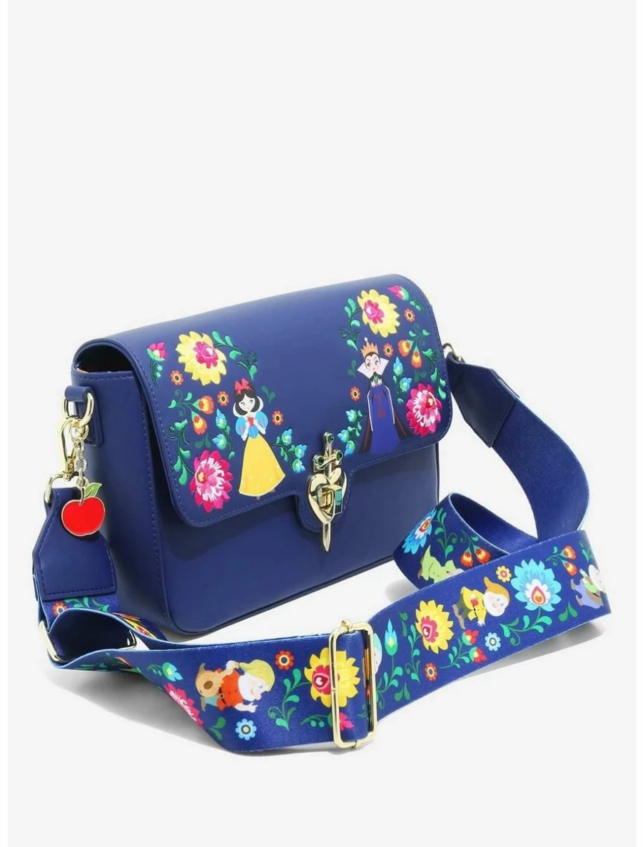 Loungefly Disney Snow White & Seven Dwarfs Folk Art Crossbody Bag - BoxLunch Exclusive Collectible