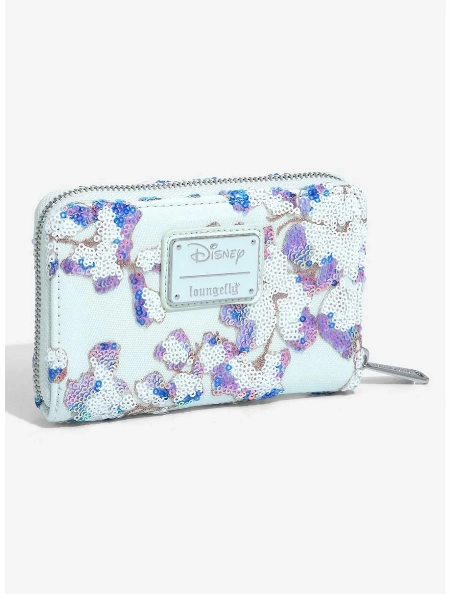 Loungefly Disney Alice in Wonderland Floral Sequin Wallet Featuring Alice & Dinah - BoxLunch Exclusive