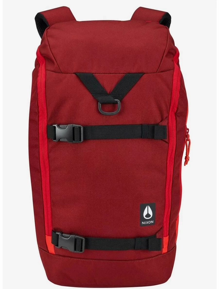 Nixon Hauler 25L Burgundy Fire Resistant Backpack for Lunch Storage