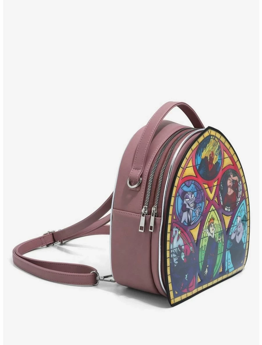 Disney Villains Stained-Glass Mini Backpack - Exclusive BoxLunch Collectible Gothic Design