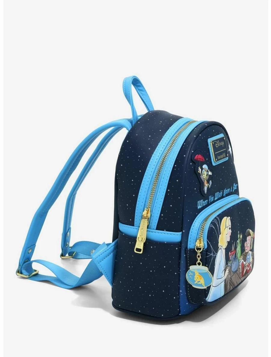 Loungefly Disney Pinocchio Star Mini Backpack - Exclusive When You Wish Upon A Star Design