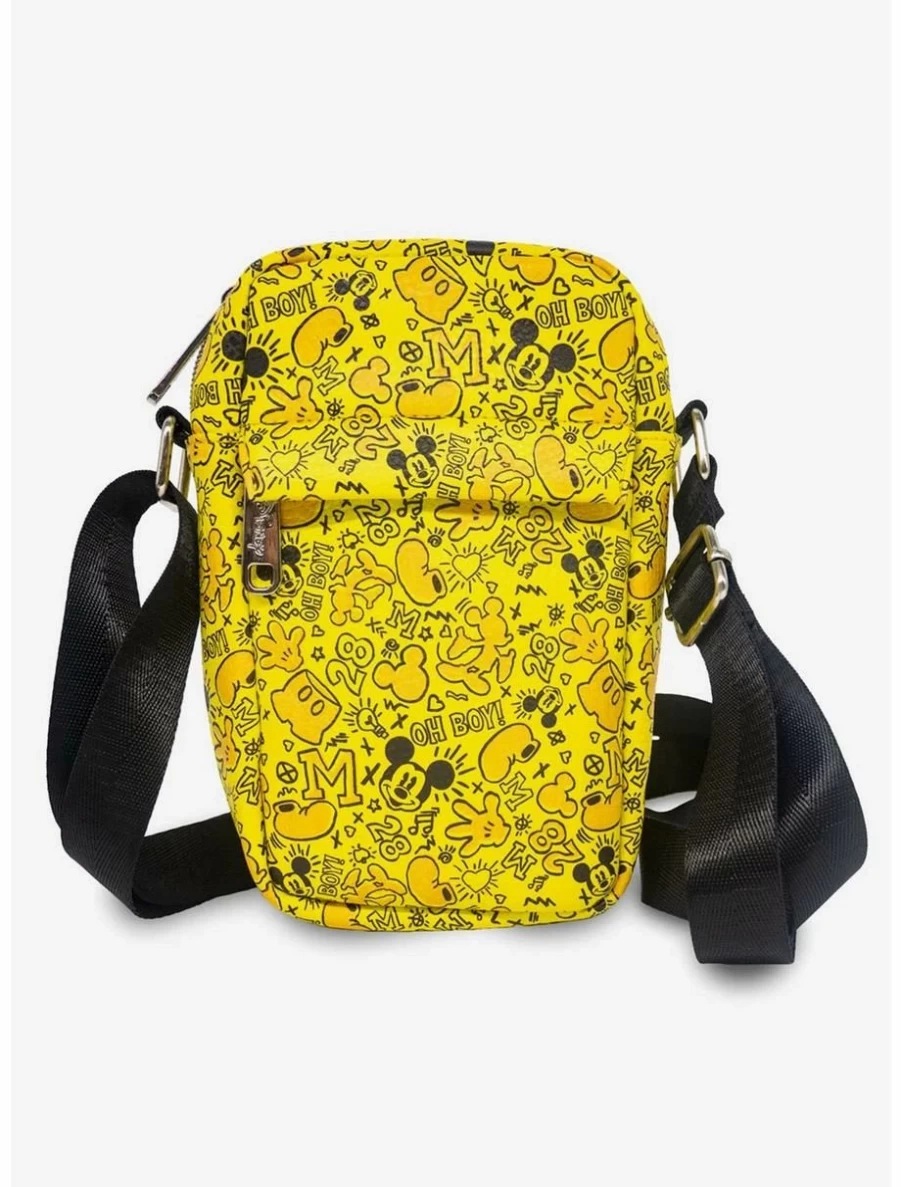 Disney Mickey Mouse Icon Doodles Collage Crossbody Bag - BoxLunch Exclusive