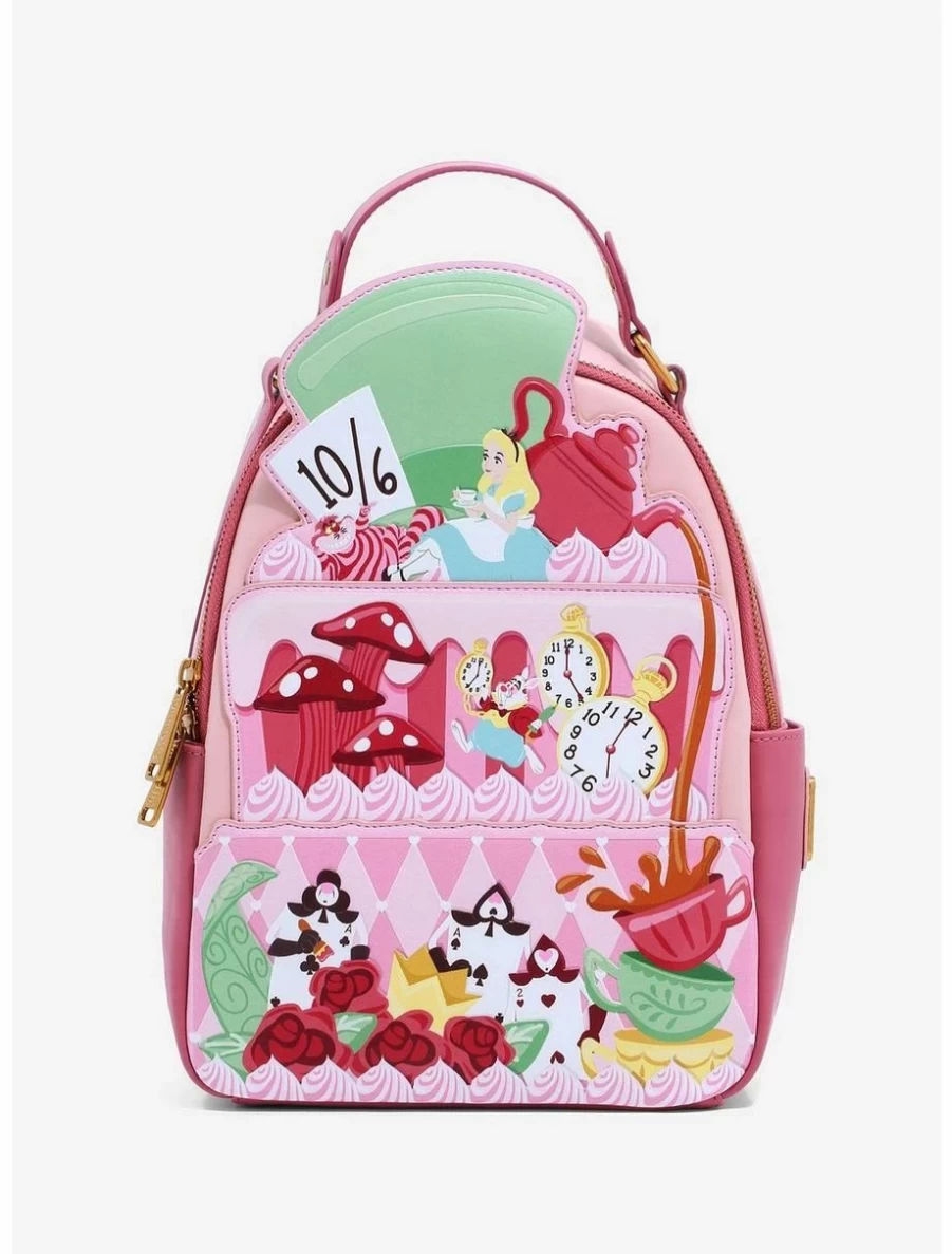 Loungefly Disney Alice in Wonderland Mini Backpack - Exclusive Cake Design BoxLunch Edition
