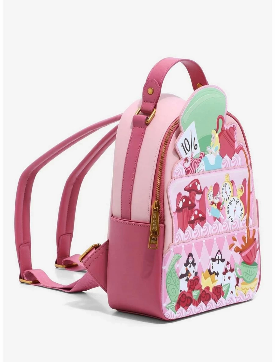 Loungefly Disney Alice in Wonderland Mini Backpack - Exclusive Cake Design BoxLunch Edition