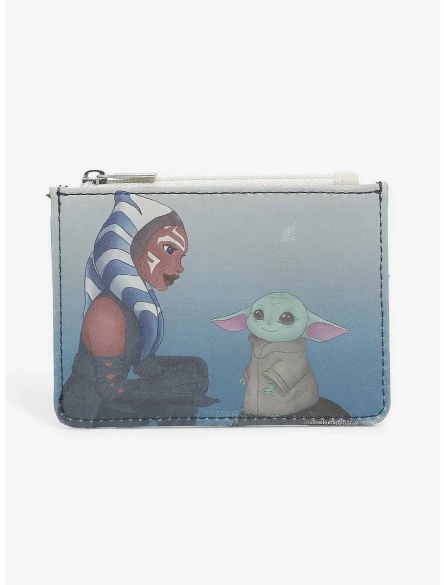 Star Wars The Mandalorian Ahsoka Tano & Grogu Leather Card Holder - BoxLunch Exclusive Collectible Wallet