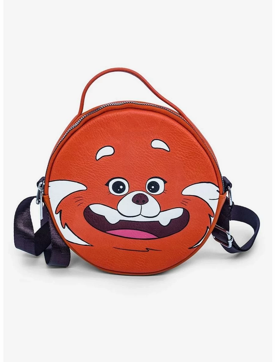 Disney Pixar Turning Red Mei Lee Panda Crossbody Bag - Cute Smiling Face Design for Fans