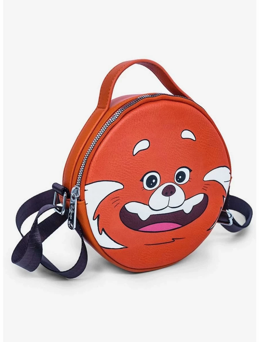 Disney Pixar Turning Red Mei Lee Panda Crossbody Bag - Cute Smiling Face Design for Fans