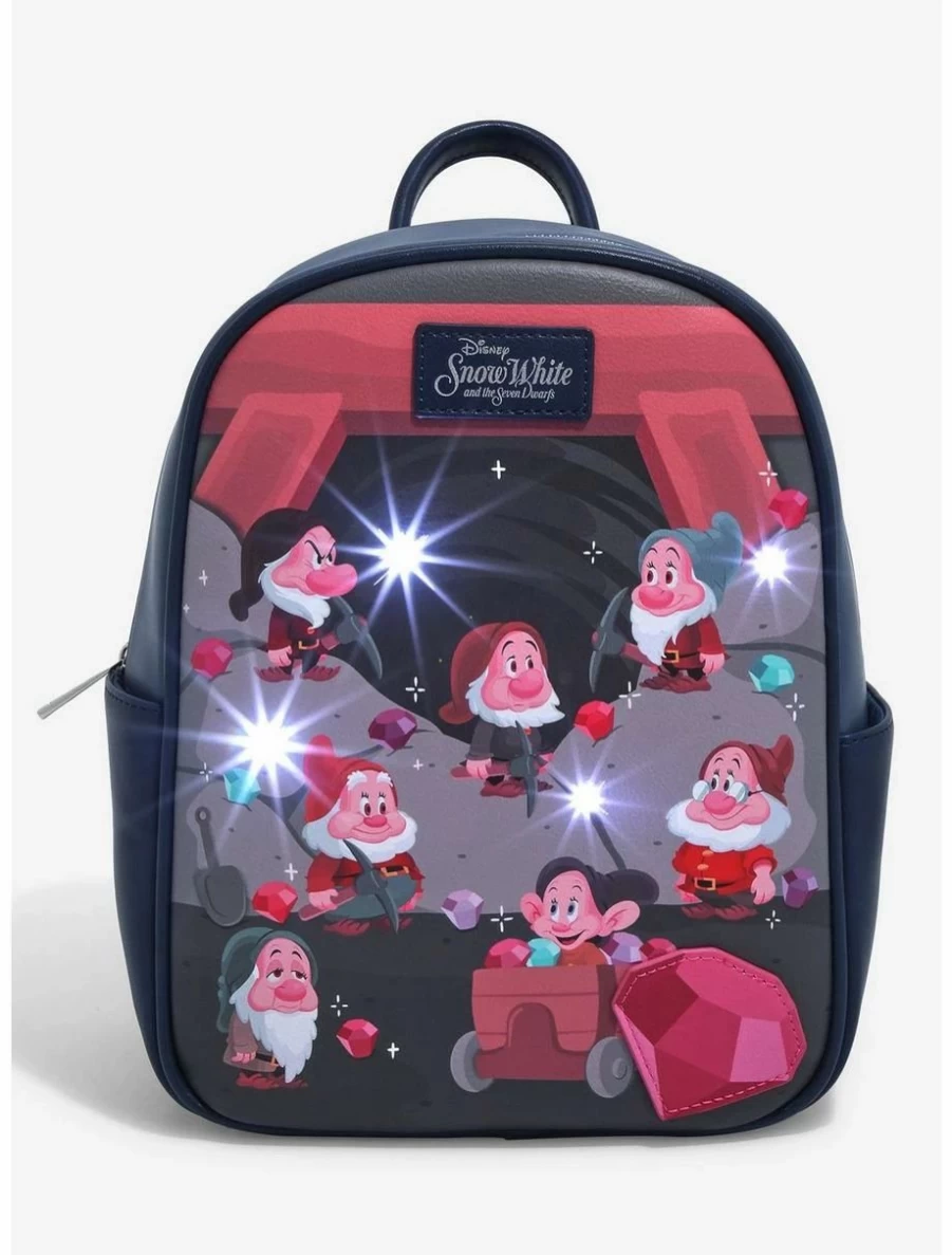 Disney Snow White Mini Backpack with Light-Up Mining Feature - Seven Dwarfs Themed BoxLunch Exclusive