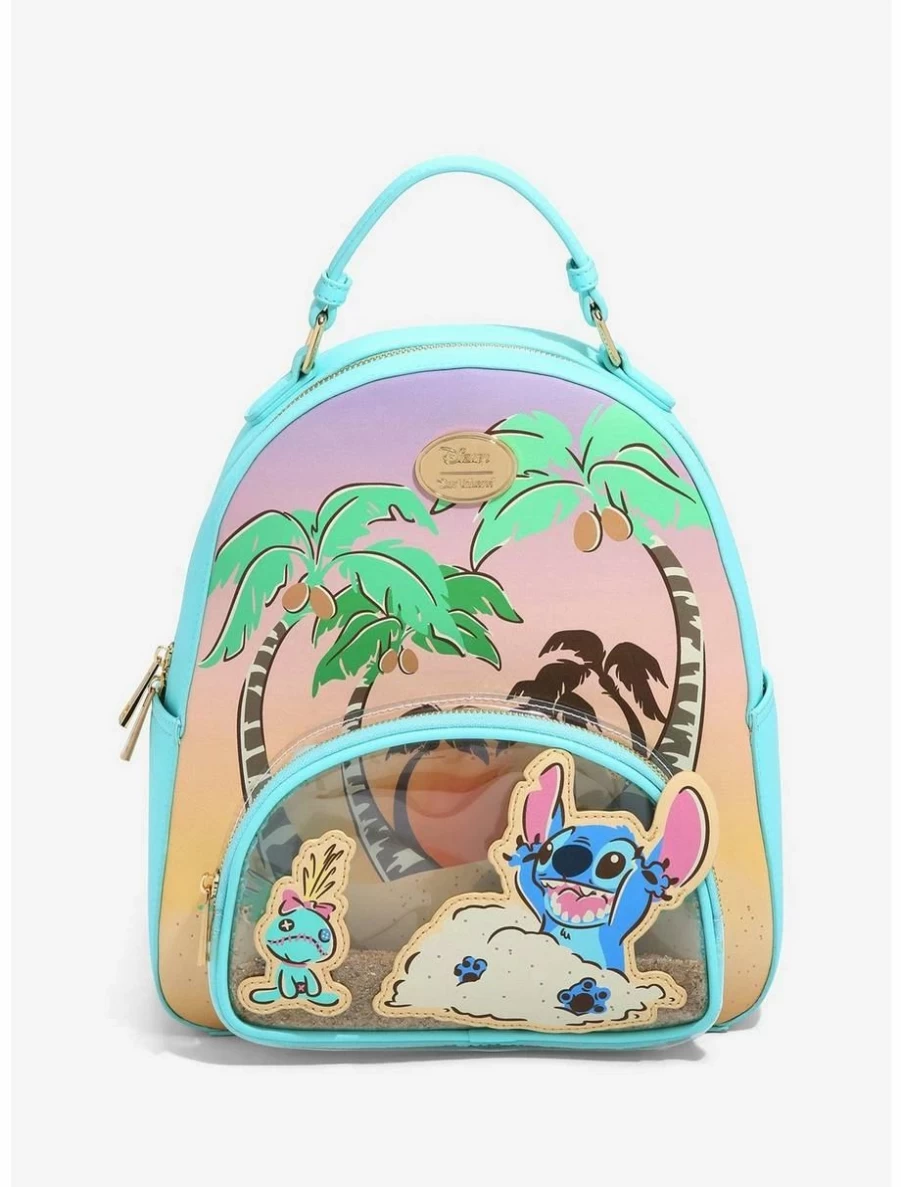 "Lilo & Stitch Scrump & Stitch Mini Beach Sand Backpack – BoxLunch Exclusive Collectible"