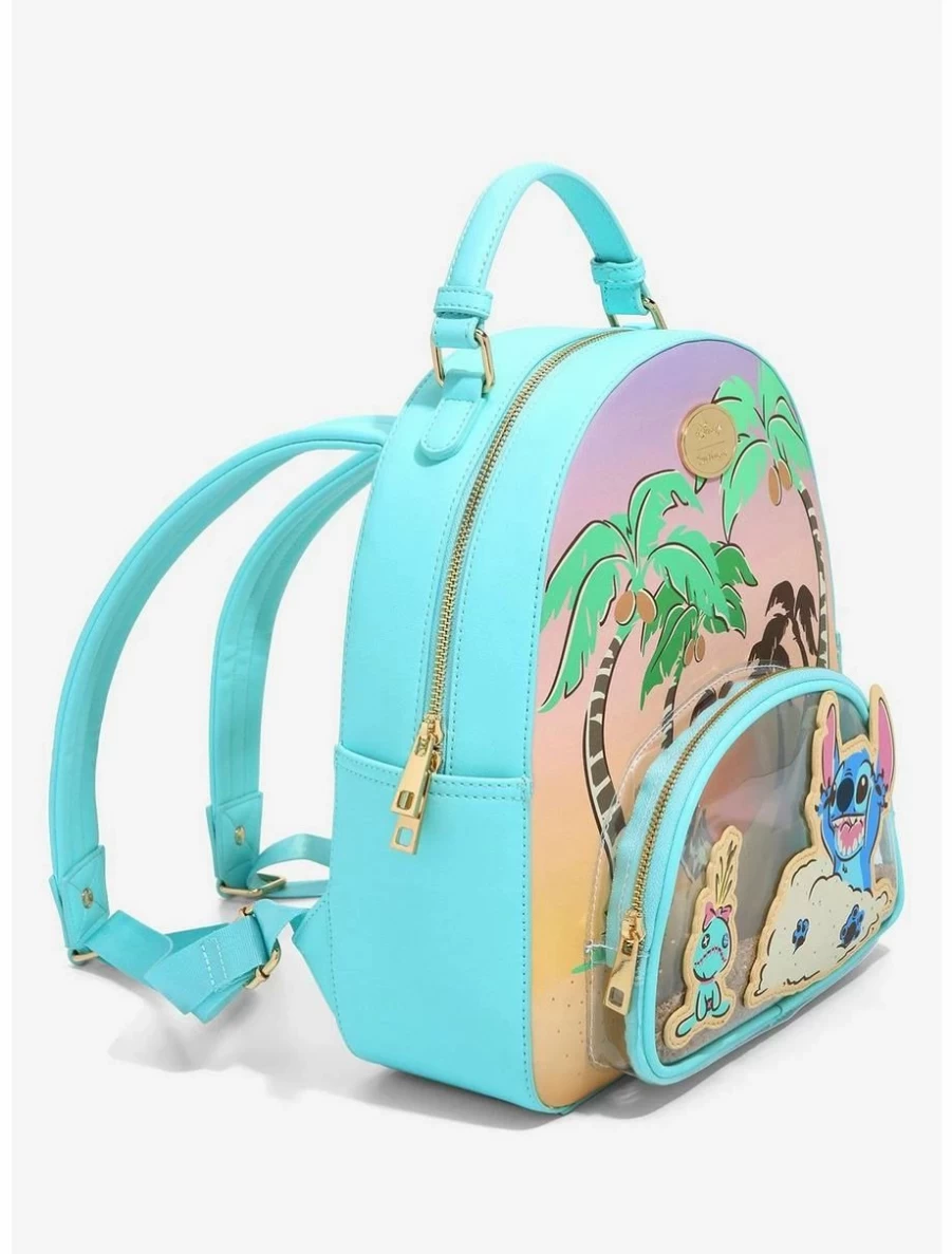 "Lilo & Stitch Scrump & Stitch Mini Beach Sand Backpack – BoxLunch Exclusive Collectible"