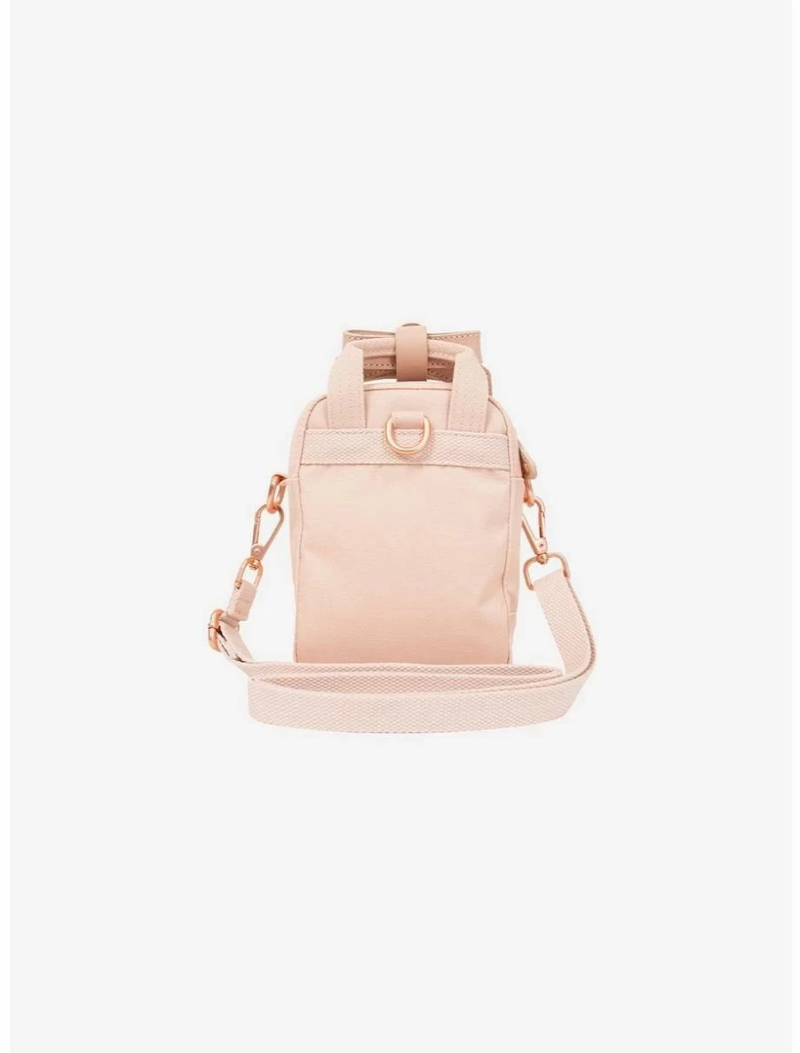 "Boxlunch Mini Crossbody Bag - Doughnut Macaroon Design with Ribbon Accent in Soft Sunrise Colors"
