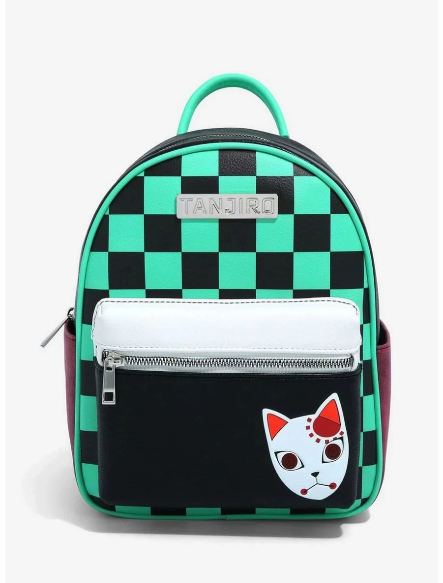 "Demon Slayer Kimetsu no Yaiba Tanjiro Kamado Training Mask Mini Backpack - BoxLunch Exclusive Anime Merchandise"