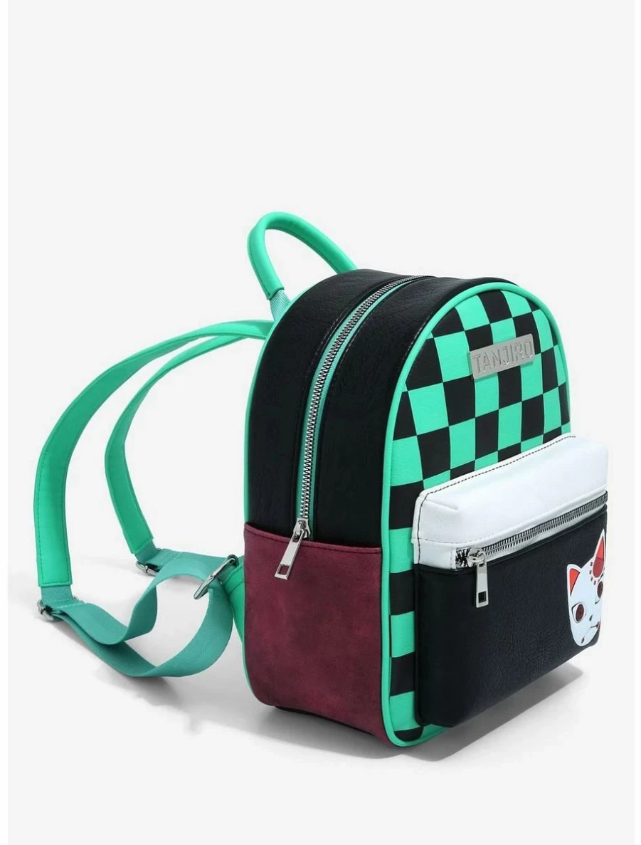 "Demon Slayer Kimetsu no Yaiba Tanjiro Kamado Training Mask Mini Backpack - BoxLunch Exclusive Anime Merchandise"