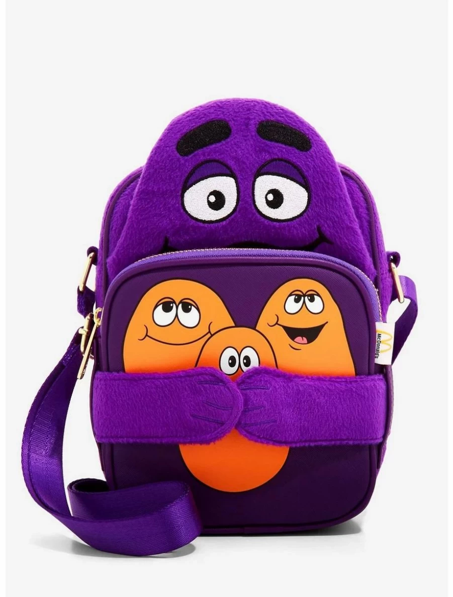Loungefly McDonald's Grimace Crossbody Bag - BoxLunch Exclusive Cartoon Character Purse