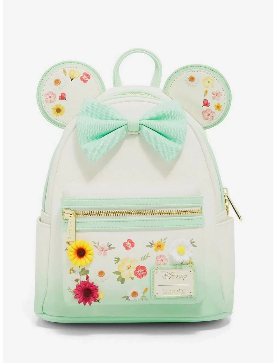 Loungefly Disney Minnie Mouse Pressed Flower Bow Mini Backpack – BoxLunch Exclusive Collectible