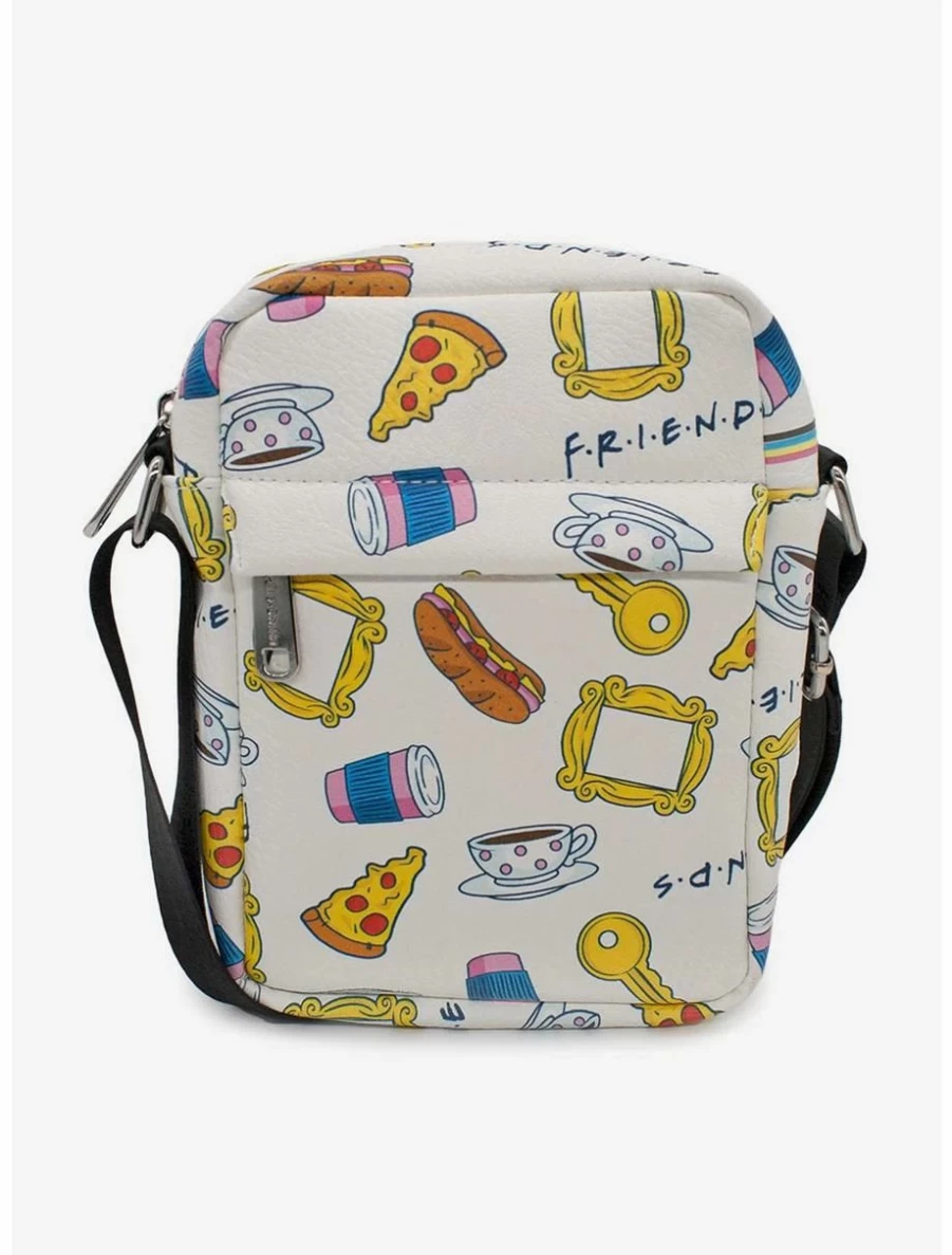 "Friends TV Show Themed Vegan Leather Crossbody Bag – BoxLunch Exclusive Food Icons Design"