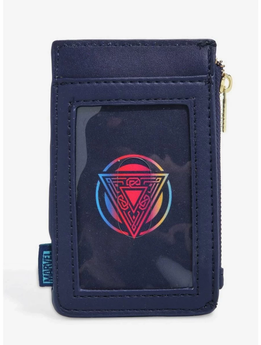 Loungefly Marvel Thor Love and Thunder Chibi Thor & Mighty Thor Card Holder Wallet BoxLunch Exclusive