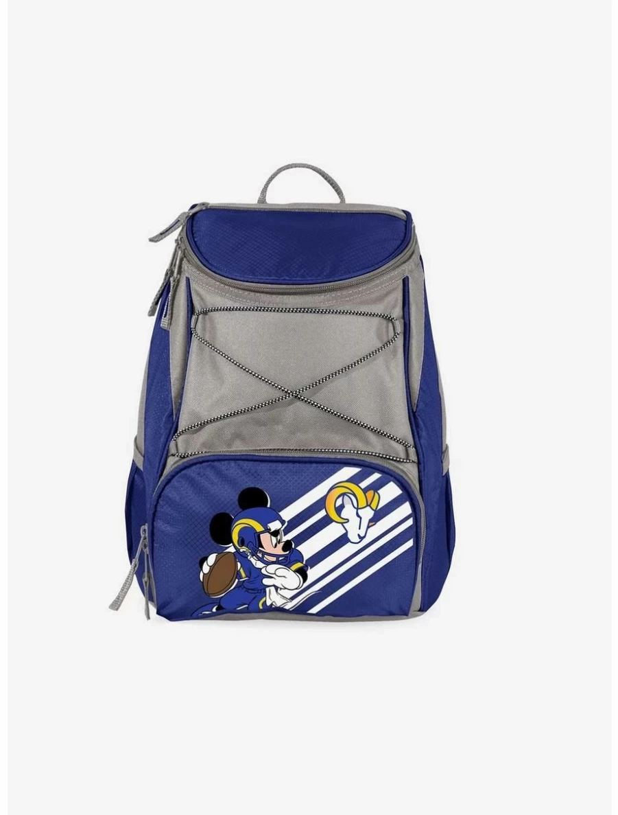 Disney Mickey Mouse NFL Los Angeles Rams Themed Cooler Backpack for Fans