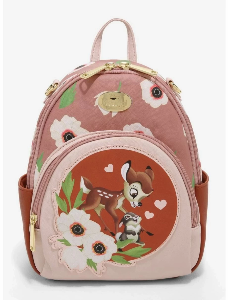 Disney Bambi and Thumper Watercolor Art Mini Backpack - BoxLunch Exclusive Convertible Purse
