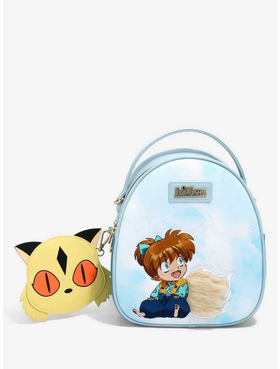 "Inuyasha Shippo Themed Convertible Mini Backpack & Coin Purse Set - Anime Cosplay Accessory"