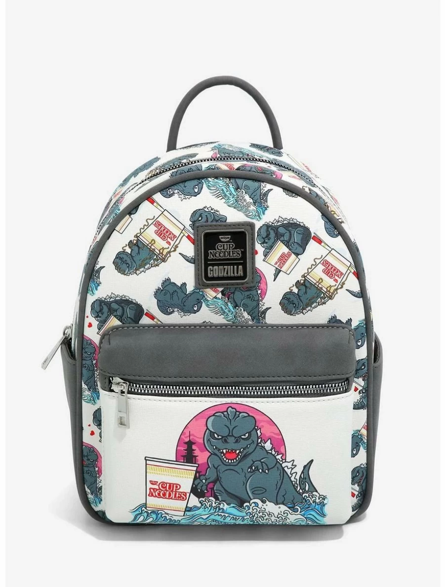 "Nissin X Godzilla Cup Noodles Mini Backpack Limited Edition Boxlunch Exclusive"