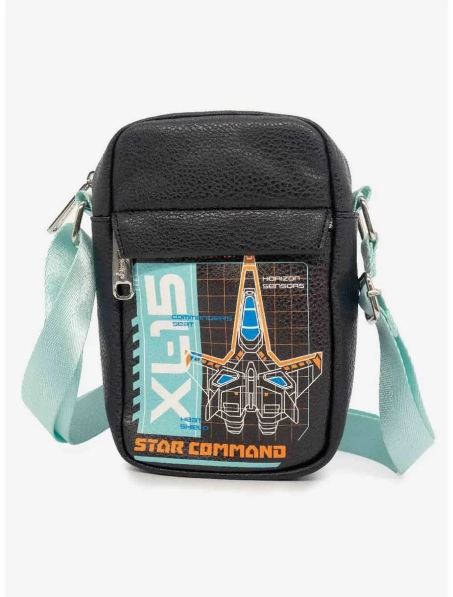 Disney Pixar Lightyear Star Command Spaceship Vegan Leather Crossbody Bag for Box Lunch Fans
