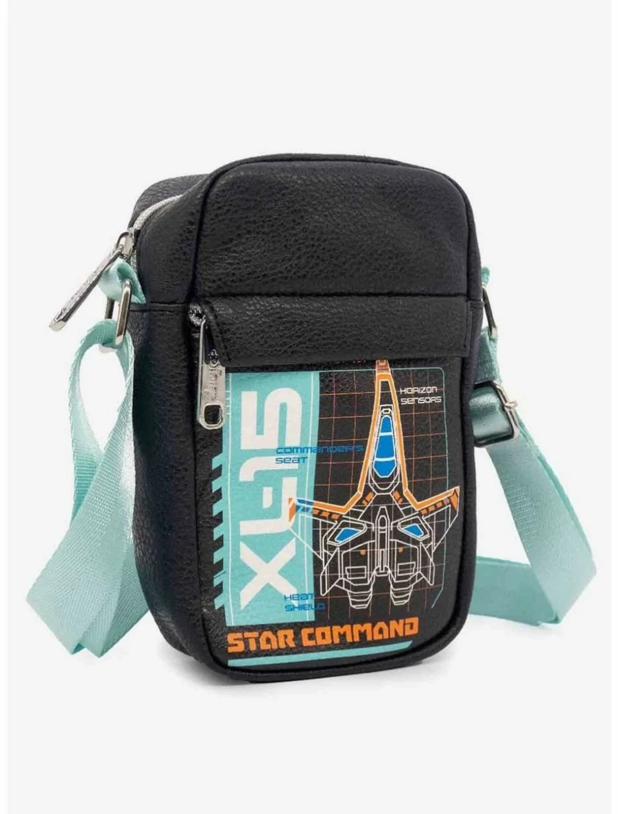 Disney Pixar Lightyear Star Command Spaceship Vegan Leather Crossbody Bag for Box Lunch Fans