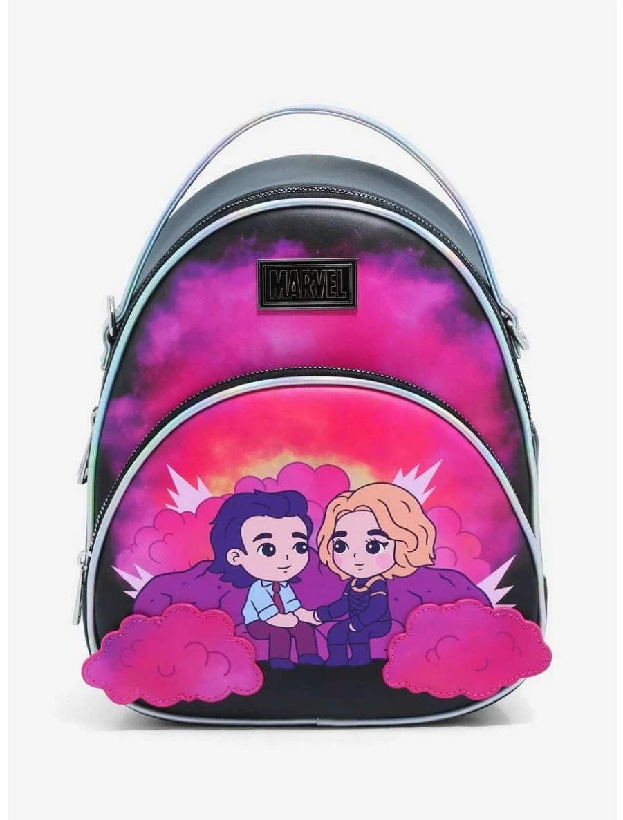 Marvel Loki & Sylvie Convertible Mini Backpack - BoxLunch Exclusive Cloud Design