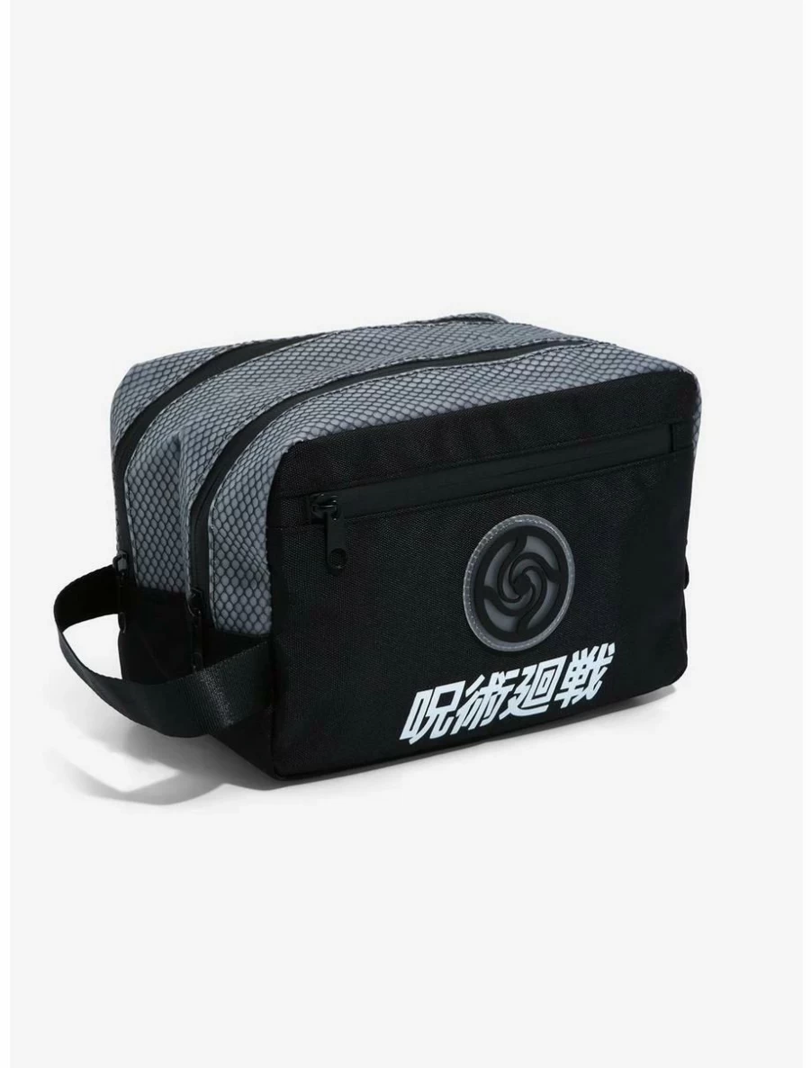 "Jujutsu Kaisen Toiletry Bag - BoxLunch Exclusive Anime Character Poster Design"