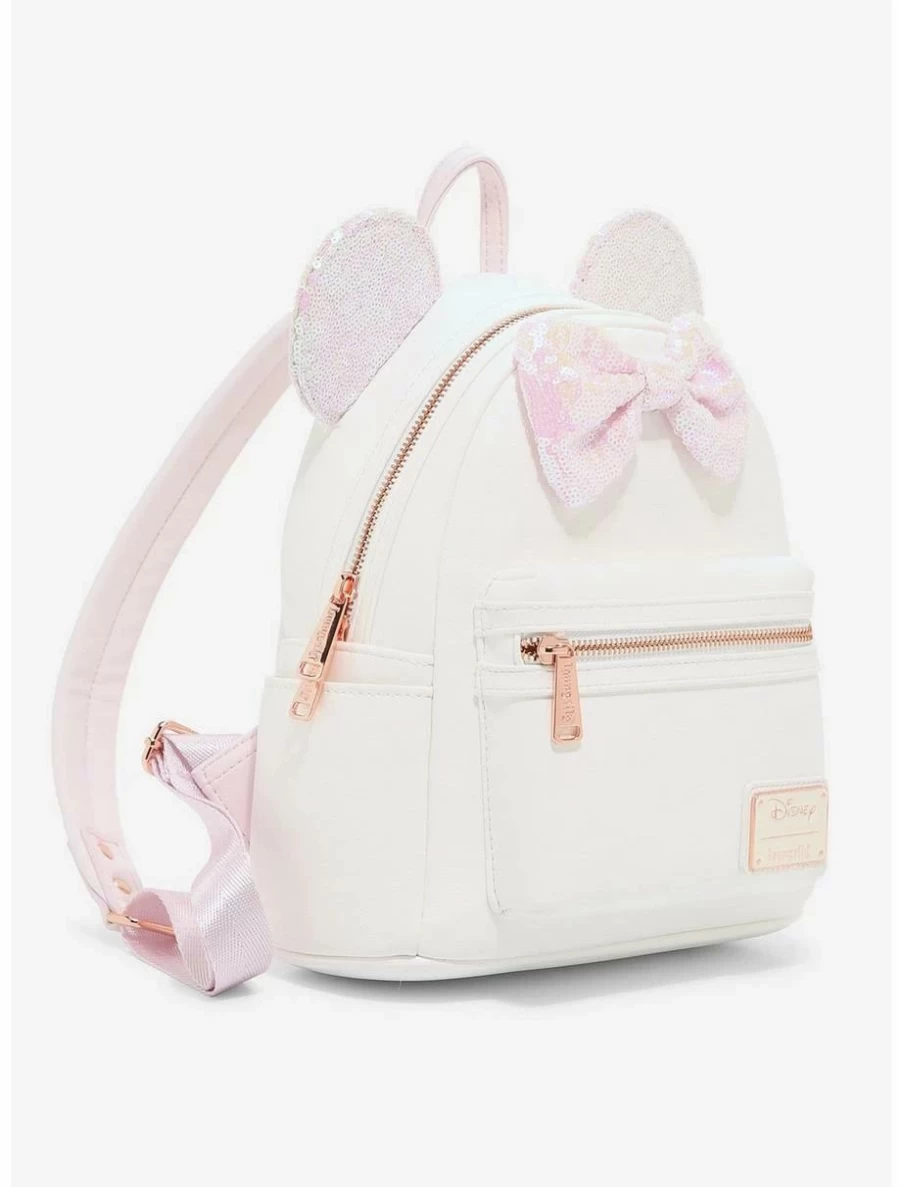 Loungefly Disney Minnie Mouse Sparkling Iridescent Sequin Mini Backpack - BoxLunch Exclusive Collectible