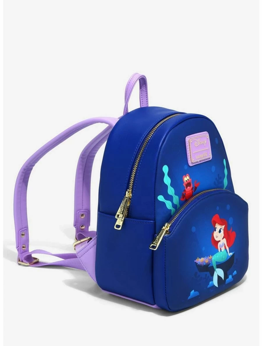 Loungefly Disney The Little Mermaid Ariel & Sebastian Under The Sea Mini Backpack - BoxLunch Exclusive Collectible