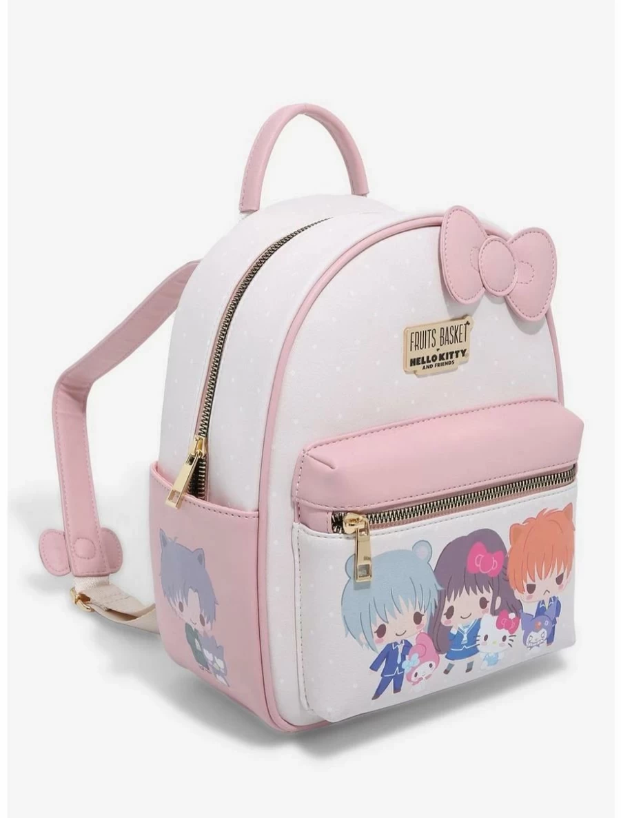 "Hello Kitty & Friends Chibi Mini Backpack - Fruits Basket Collaboration - BoxLunch Exclusive Anime Merchandise"