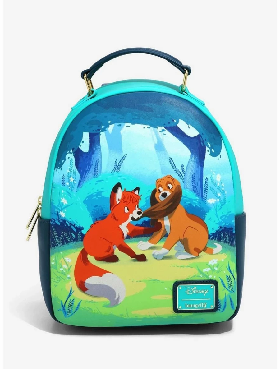 Loungefly Disney Fox and The Hound Tod & Copper Mini Backpack - BoxLunch Exclusive Playtime Design