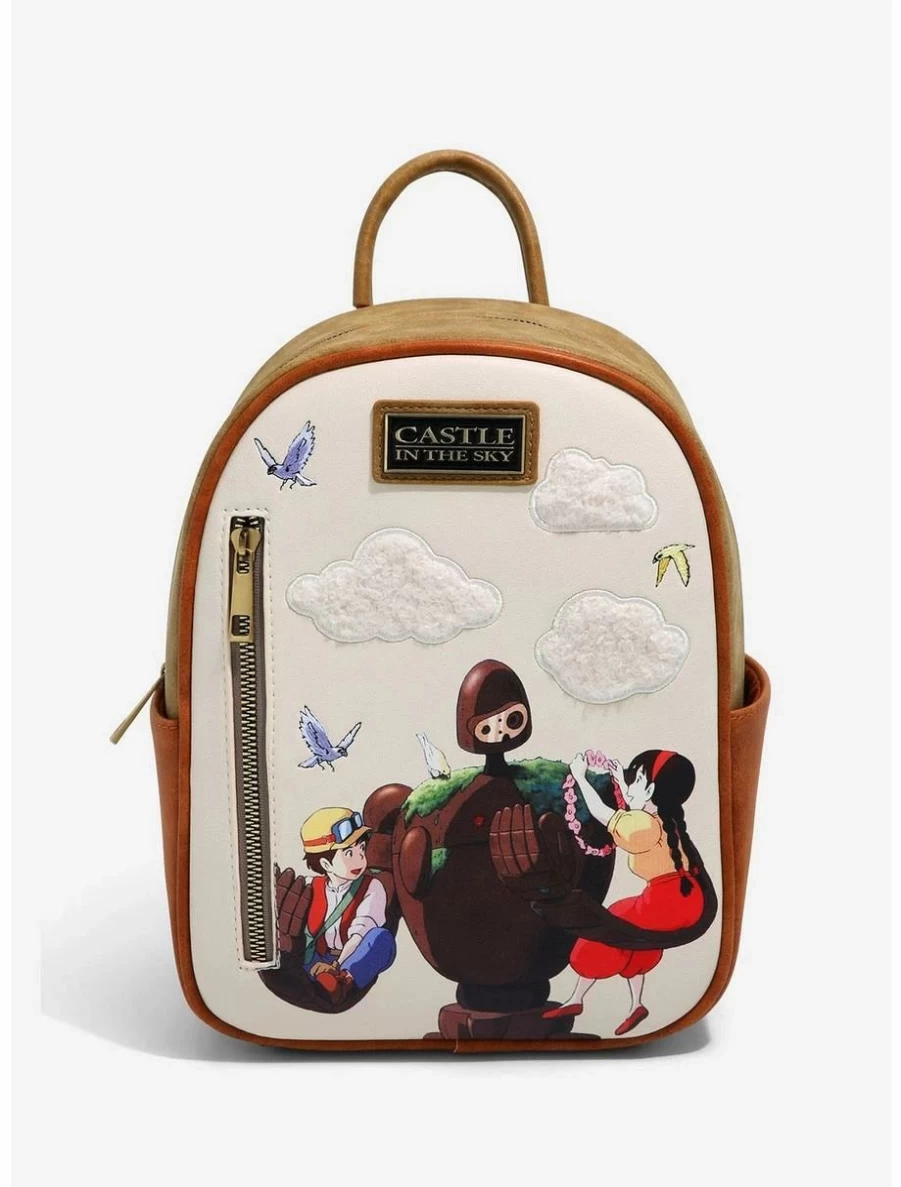 "Exclusive BoxLunch Mini Backpack - Castle In The Sky Group Portrait Design"