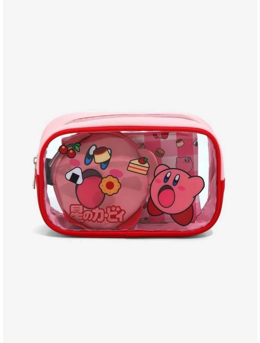 "Nintendo Kirby Snacks Cosmetic Pouch Set - BoxLunch Exclusive Collectible"