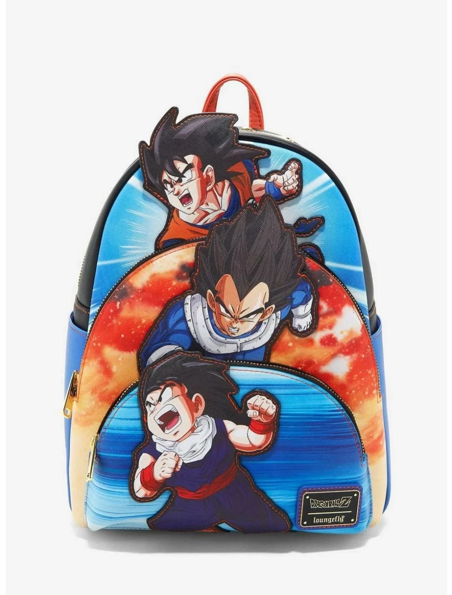 Loungefly Dragon Ball Z Trio Portrait Mini Backpack - Anime Themed Collectible Bag