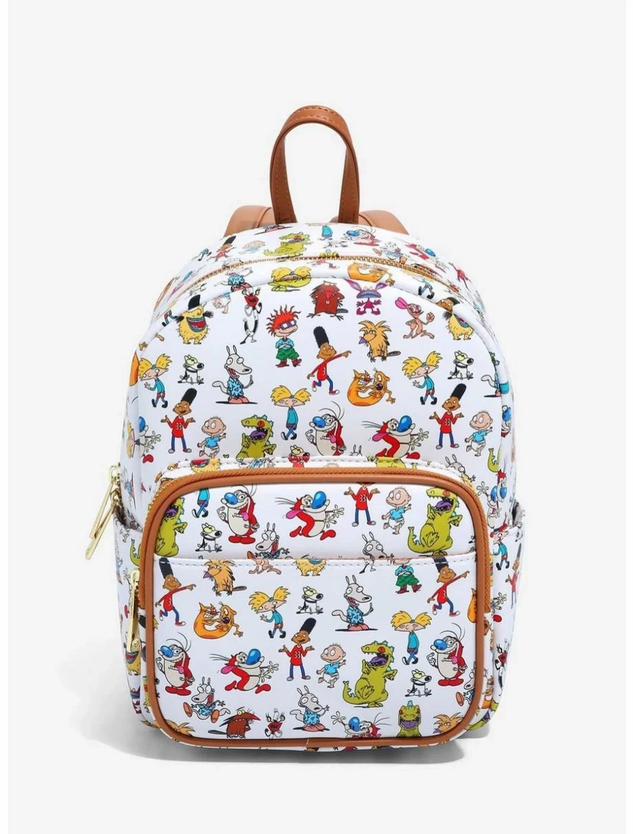 "Vintage Nickelodeon Cartoon Characters Mini Backpack - BoxLunch Exclusive Allover Print"