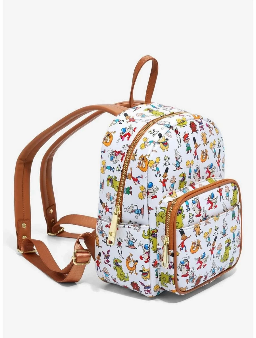 "Vintage Nickelodeon Cartoon Characters Mini Backpack - BoxLunch Exclusive Allover Print"