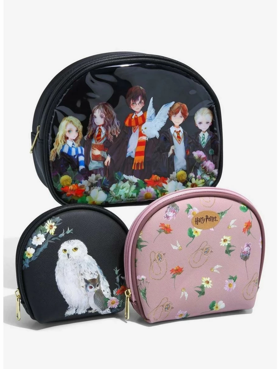 "Harry Potter Characters Botanical Cosmetic Bag Set - BoxLunch Exclusive Collectible"