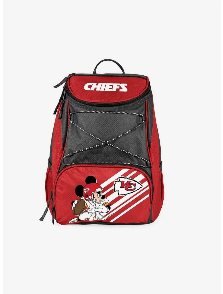 Disney Mickey Mouse NFL Kansas City Chiefs Themed Cooler Backpack for Fans