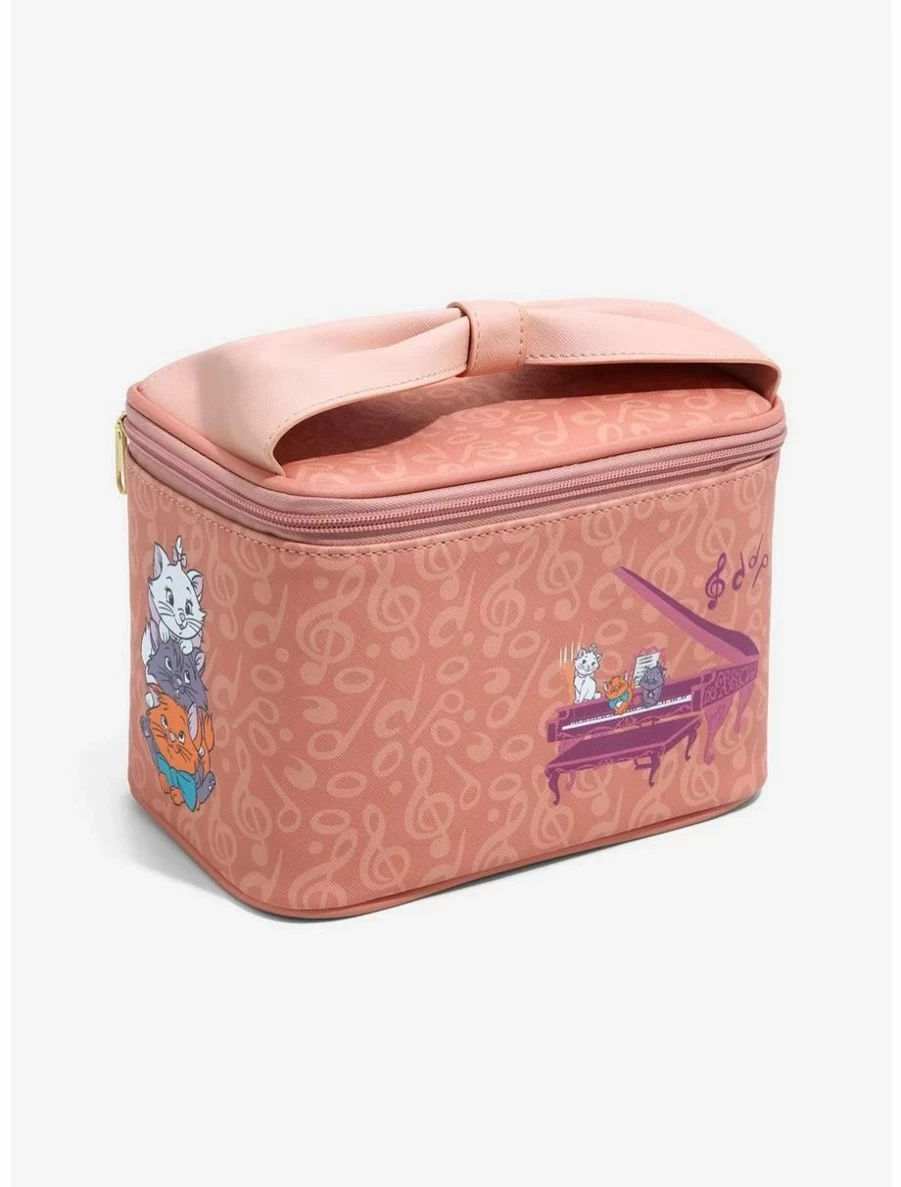 Disney The Aristocats Kittens & Piano Cosmetic Train Case - Exclusive BoxLunch Collectible Beauty Storage Box