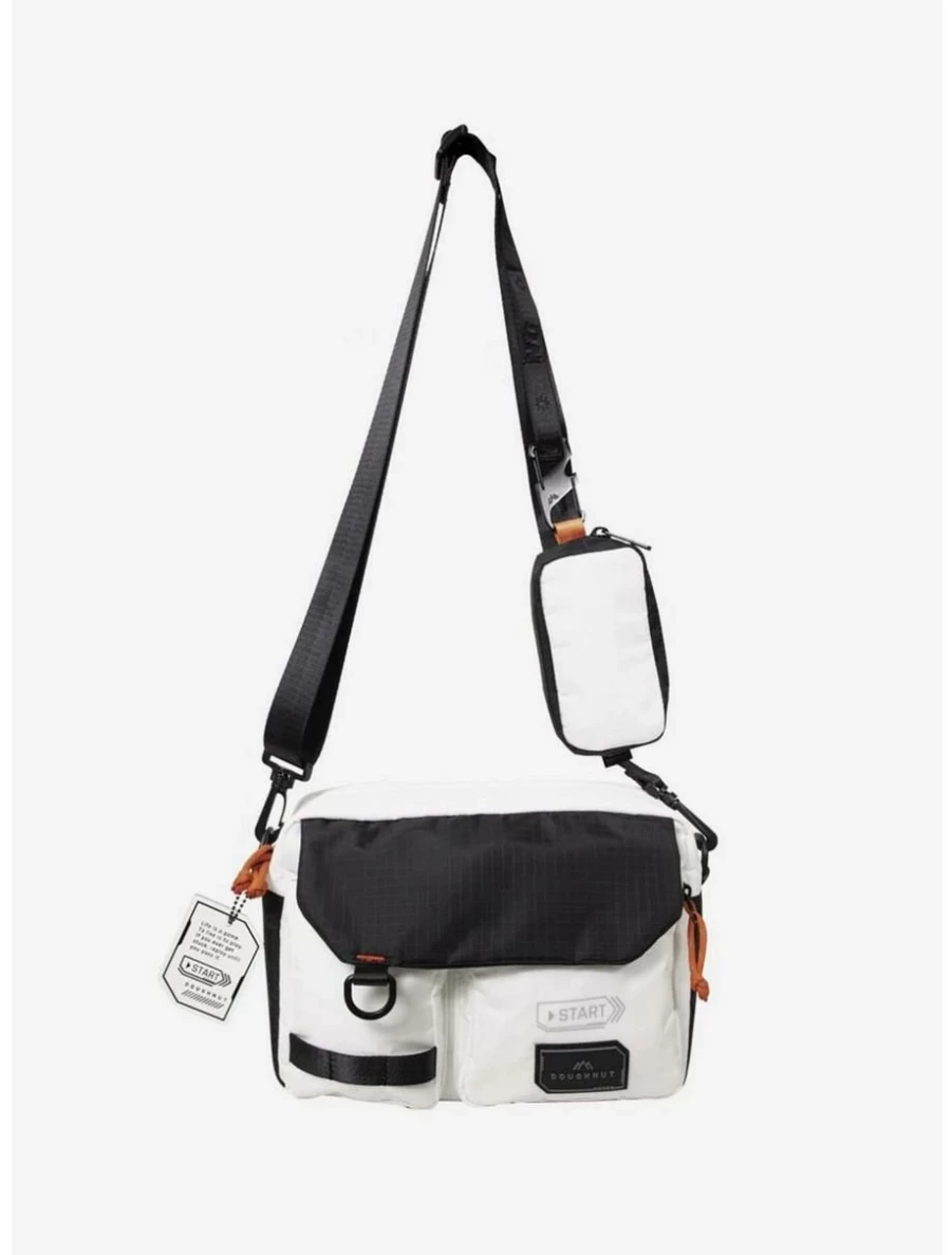 "BoxLunch Exclusive Donut Mission White Crossbody Bag"