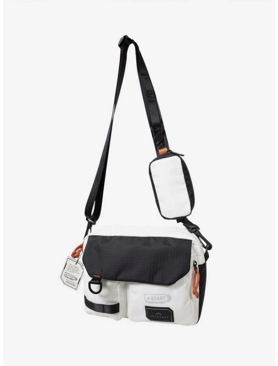 "BoxLunch Exclusive Donut Mission White Crossbody Bag"