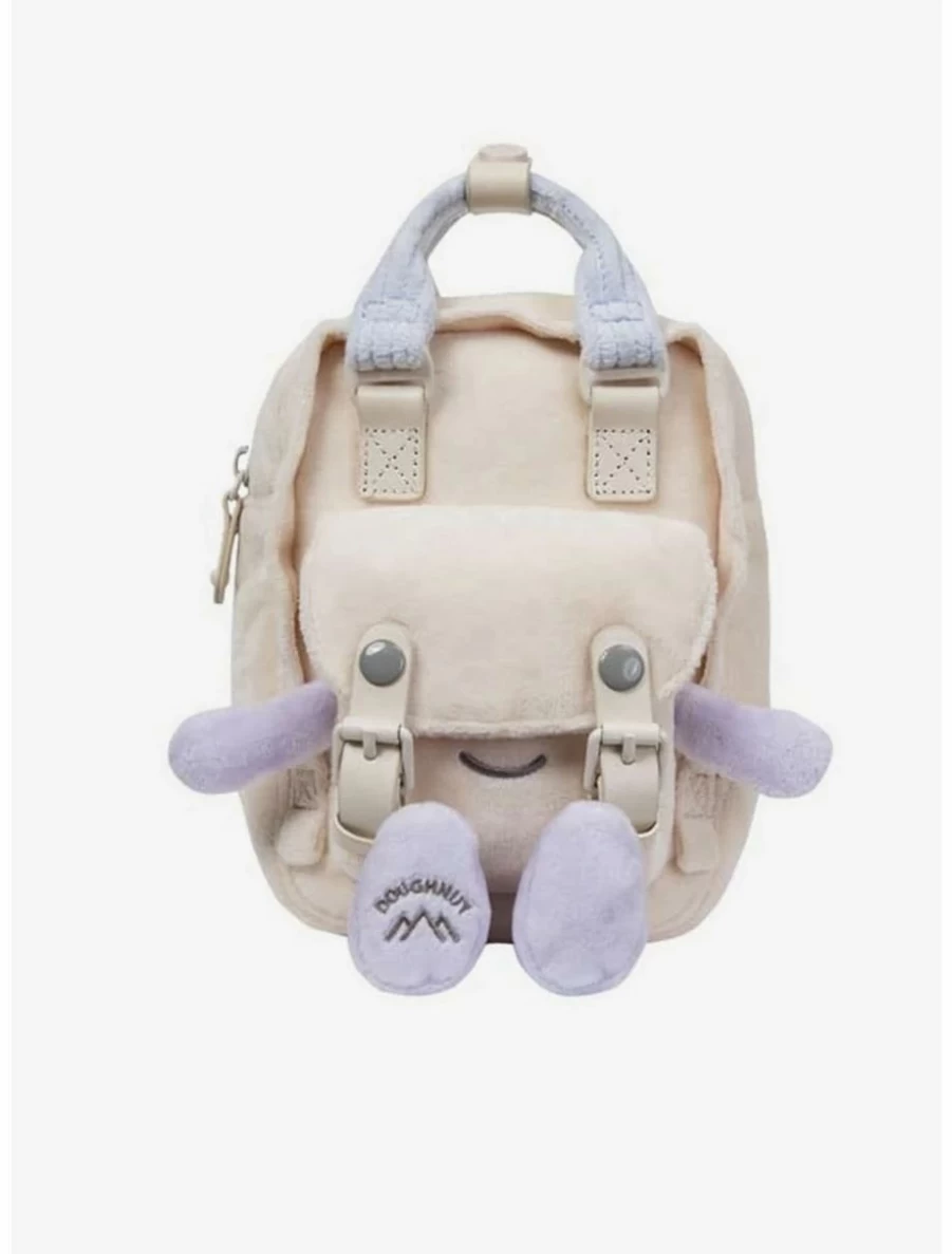 Doughnut Macaroon Tiny Fairies & Friends Series Sheer Pink & Powder Purple Crossbody Bag