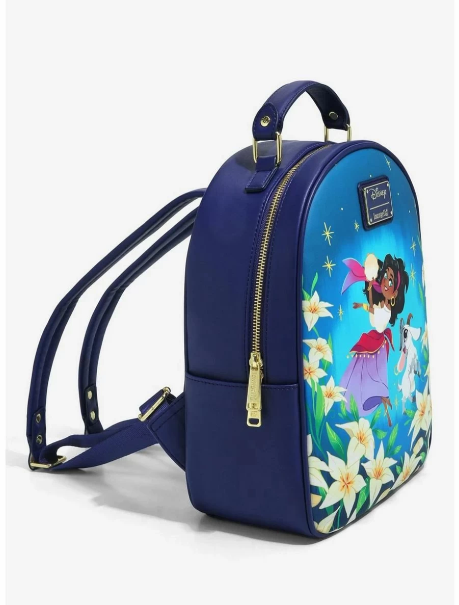 Loungefly Disney Hunchback of Notre Dame Esmeralda & Djali Floral Mini Backpack - BoxLunch Exclusive Collectible