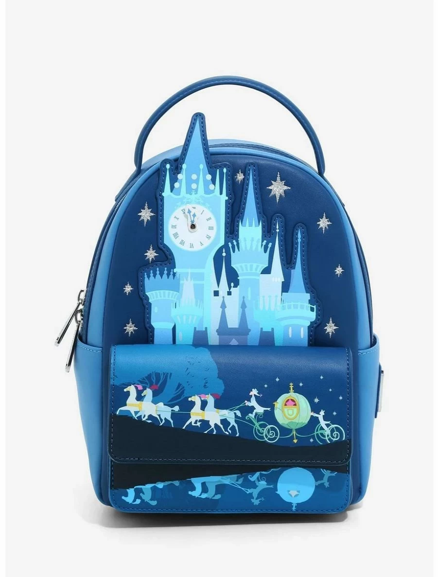 Loungefly Disney Cinderella Night Castle Mini Backpack Exclusive at BoxLunch