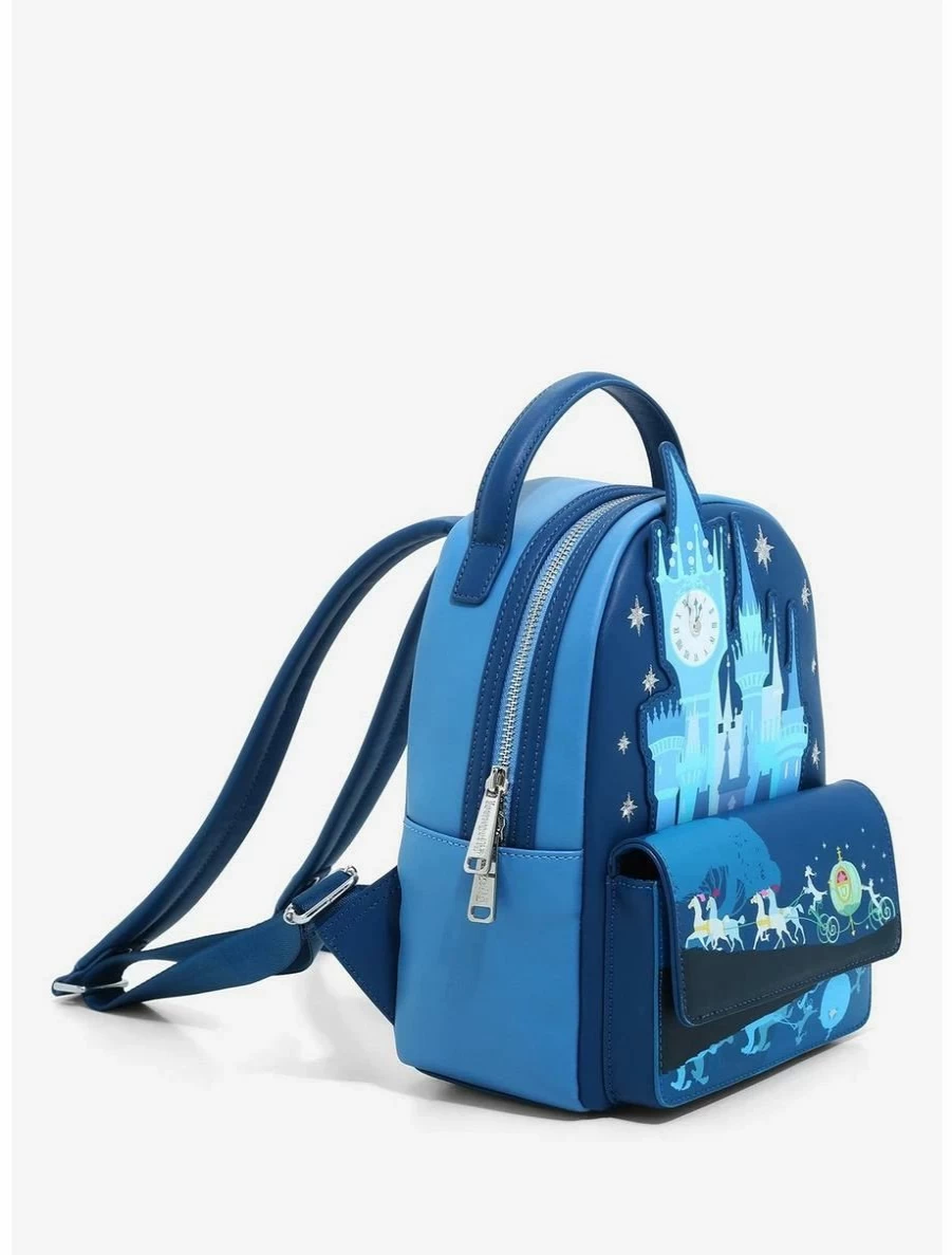 Loungefly Disney Cinderella Night Castle Mini Backpack Exclusive at BoxLunch